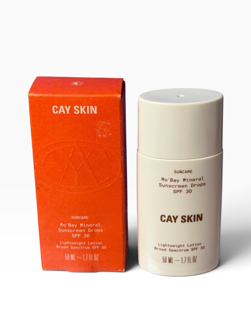 Mo'Bay Mineral Sunscreen Drops SPF 30 — White